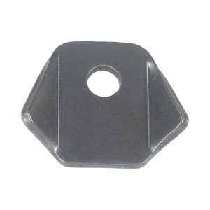C73-121-CLIP Pro-werks 7/16 Inch Hole, 1/8 Inch Thick, 1 Inch Hole Height, Mild Steel Bent Weld Tab Each
