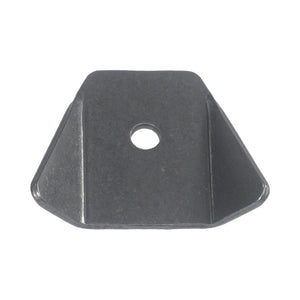 C73-122-CLIP Pro-werks 1/4 Inch Hole, 3/32 Inch Thick, 7/8 Inch Hole Height, Mild Steel Bent Weld Tab Each