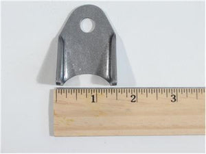 C73-124-RULER Pro-werks 3/8 Inch Hole, 1/8 Inch Thick, 1-1/4 Inch Hole Height, Fits 1-1/2 Inch Tube, Mild Steel Bent Weld Tab Each