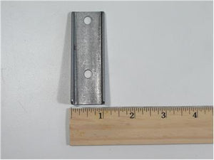 C73-127-RULER Pro-werks Two 1/4 Inch Holes, 3/32 Inch Thick, 3.06 Inch Hole Height, Mild Steel Bent Weld Tab Each