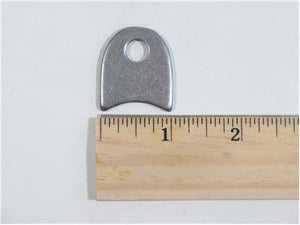 C73-128-RULER Pro-werks 5/16 Inch Hole, 1/8 Inch Thick, 3/4 Inch Hole Height, 1-1/2 Inch Tube, Mild Steel Radius Weld Tab Each