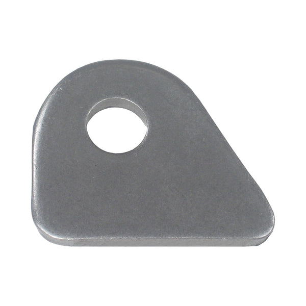 C73-132-CLIP 1/2 Inch Hole, 3/16 Inch Thick, 1 Inch Hole Height, Mild Steel Flat Weld Tab