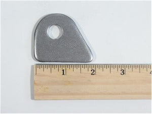 C73-132-RULER Pro-werks 1/2 Inch Hole, 3/16 Inch Thick, 1 Inch Hole Height, Mild Steel Flat Weld Tab Each