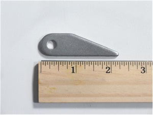 C73-133-RULER Pro-werks 1/4 Inch Hole, 3/32 Inch Thick, 1-7/8 Inch Hole Height, Mild Steel Hinge Weld Bracket Each