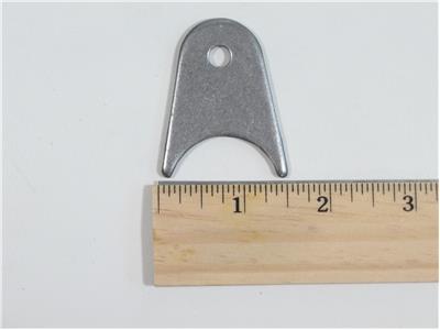 C73-140-RULER 1/4 Inch Hole, 1/8 Inch Thick, 15/16 Inch Hole Height, 1-1/4 Inch Tube, Mild Steel Radius Weld Tab