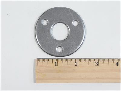 C73-163-RULER 3 1/4 Inch Holes on 1.750 Inch Bolt Circle, 1/8 Inch Thick, Fits 7/8 Inch Tube, Mild Steel 3 Bolt Steering Weld Flange