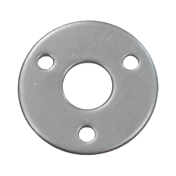 C73-163_1 3 1/4 Inch Holes on 1.750 Inch Bolt Circle, 1/8 Inch Thick, Fits 7/8 Inch Tube, Mild Steel 3 Bolt Steering Weld Flange Each