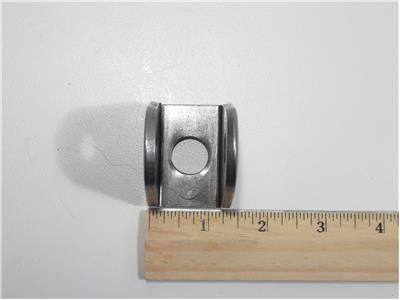 C73-176-RULER Mild Steel Clevis Link Bracket 5 8 in. Side Mounting Hole Each