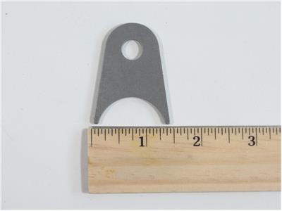 C73-210-RULER 3/8 Inch Hole, 1/8 Inch Thick, 7/8 Inch Hole Height, 1-1/4 Inch Tube, Chromoly Radius Weld Tab, 4130N