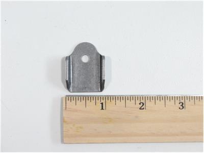 C73-211-RULER 3/16 Inch Hole, 1/16 Inch Thick, 7/8 Inch Hole Height, Chromoly Bent Weld Tab, 4130N