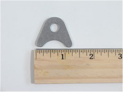 C73-219-RULER 5/16 Inch Hole, 1/8 Inch Thick, 7/16 Inch Hole Height, 1 Inch Tube, Chromoly Radius Weld Tab, 4130N