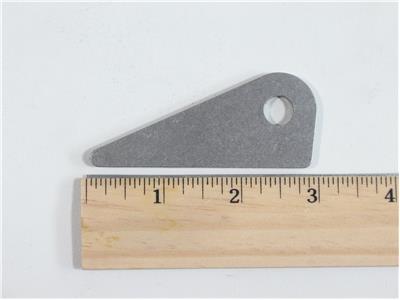 C73-221-RULER 3/8 Inch Hole, 3/16 Inch Thick, 3/4 Inch Hole Height, Chromoly Flat Weld Tab, 4130N