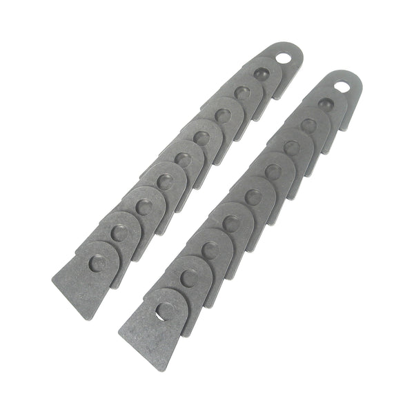 C73-231-20_1 7/16 Inch Hole, 1/8 Inch Thick, 1-1/8 Inch Hole Height, Chromoly Flat Weld Tab, 4130N Bag of 20