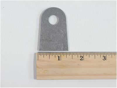 C73-233-RULER 7/16 Inch Hole, 1/8 Inch Thick, 1-3/8 Inch Hole Height, Chromoly Flat Weld Tab, 4130N