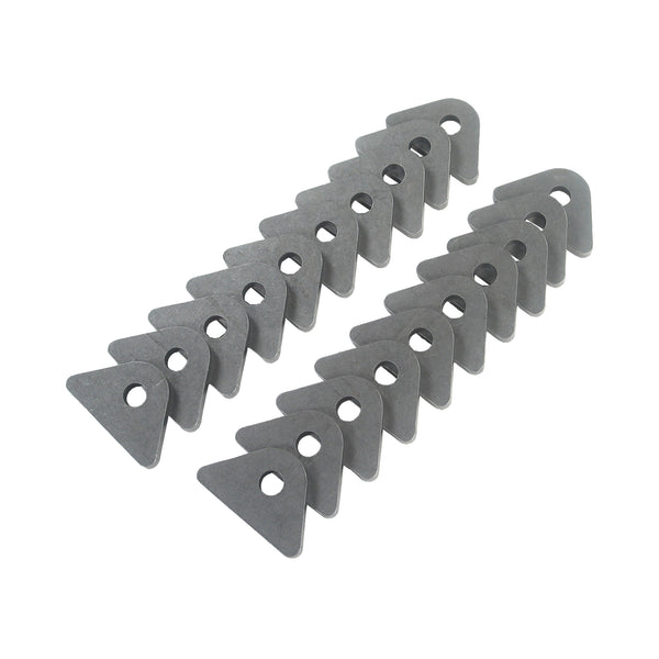 C73-236-20_1 5/16 Inch Hole, 3/16 Inch Thick, 9/16 Inch Hole Height, Chromoly Flat Weld Tab, 4130N Bag of 20