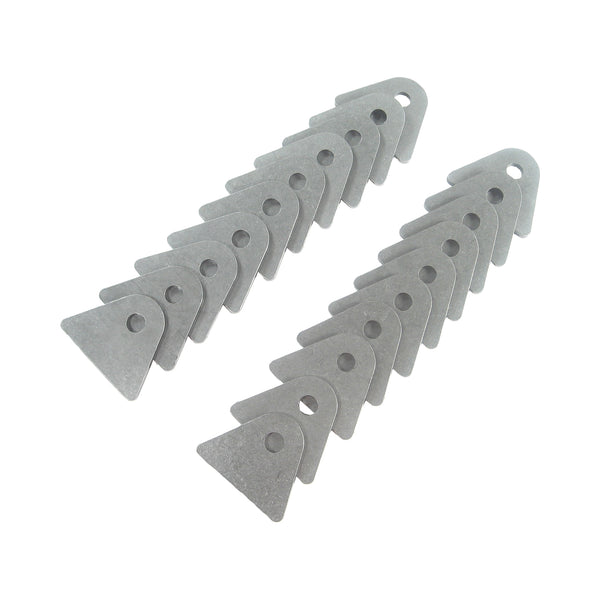 C73-242-20_1 5/16 Inch Hole, 1/8 Inch Thick, 1 Inch Hole Height, Chromoly Flat Weld Tab, 4130N Bag of 20