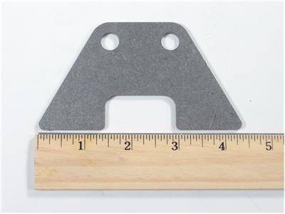 C73-266-RULER 1/8 Inch Thick, 3/8 Inch Holes, Chromoly Rack Weld Bracket, Stiletto, 4130N Tall: 2.375 Inch