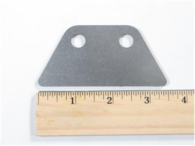 C73-267-RULER 1/8 Inch Thick, 3/8 Inch Holes, Chromoly Rack Weld Bracket, Stiletto, 4130N Short: 1.625 Inch