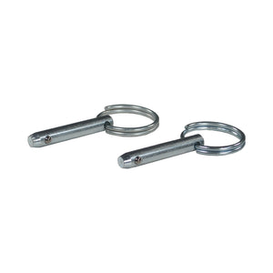 C73-352-2_1 Pro-werks Zinc Plated Steel Quick Pin, Pair 1 4 in. OD: 1 in. Grip