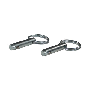 C73-353-2_1 Pro-werks Zinc Plated Steel Quick Pin, Pair 1 4 in. OD: 1.3 in. Grip