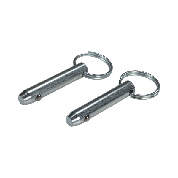 C73-362-2_1 Zinc Plated Steel Quick Pin 3 8 in. Diameter: 1.3 in. Grip