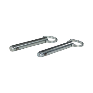 C73-364-2_1 Pro-werks Zinc Plated Steel Quick Pin, Pair 3 8 in. OD: 2 in. Grip