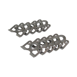 C73-508-10_1 Pro-werks Weld-on Dzus Tabs, Pack of 10 Lightweight (fits C73-525 spring)