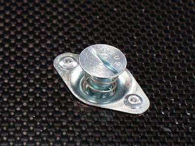 C73-601-10_2 Steel Self-Eject Dzus Buttons, Pack of 10 Flat .550 Inch