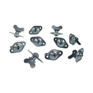 C73-610-10_1 Pro-werks Steel Self-Eject Dzus Buttons, Pack of 10 Wing .500 Inch
