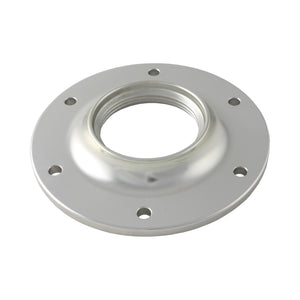 C73-706_18 Pro-werks Easy Turn Fuel Cell Filler Cap with Lanyard Boss and 6-Bolt Aluminum Fuel Cell Bung Silver 6 Bolt: 2-3 4 Inch Cap Red