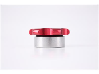 C73-731_5_394bf26b-35d6-4498-9f6c-7079f27418e4 Easy Turn Fill Cap with Stainless Steel Weld Bung 1-5 8 Inch without Lanyard Boss Red