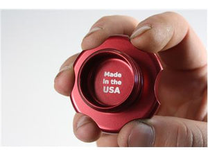 C73-739-B_9 Pro-werks Easy Turn Filler Cap with Aluminum Bolt-On Bung 1-5 8 Inch without Lanyard Boss Polished