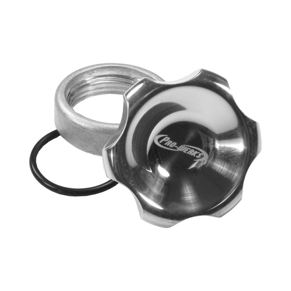 C73-739_1_5d3eafff-fc04-44d5-9513-f64fa4b1626d Easy Turn Fill Cap with Aluminum Weld Bung 1-5 8 Inch without Lanyard Boss 1 2 Inch Polished