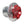 C73-756-H2_D1 Easy Turn Fill Cap with Aluminum Remote Mount Bung 2 Inch without Lanyard Boss Remote Mount: 2 Inch Hose Red