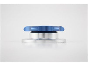 C73-757-B_5 Pro-werks Easy Turn Filler Cap with Aluminum Bolt-On Bung 2 Inch without Lanyard Boss Blue