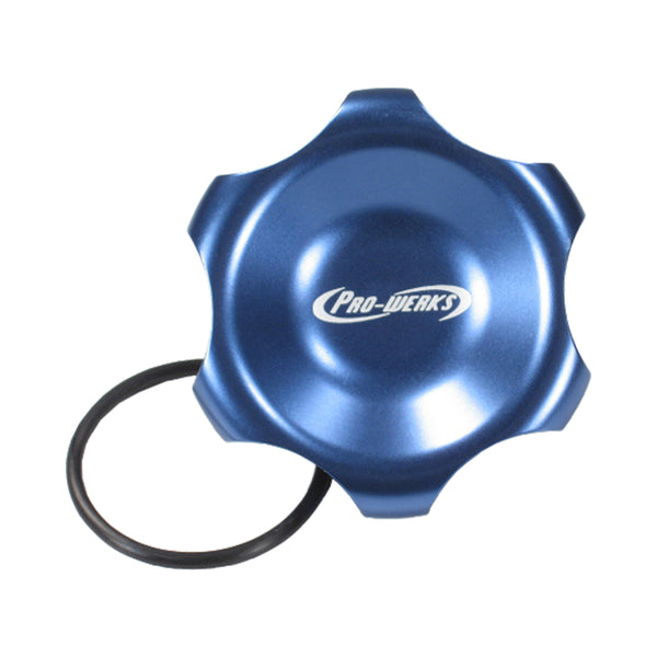 C73-762_1 Easy Turn Fill Cap with O-Ring 2 Inch without Lanyard Boss Blue