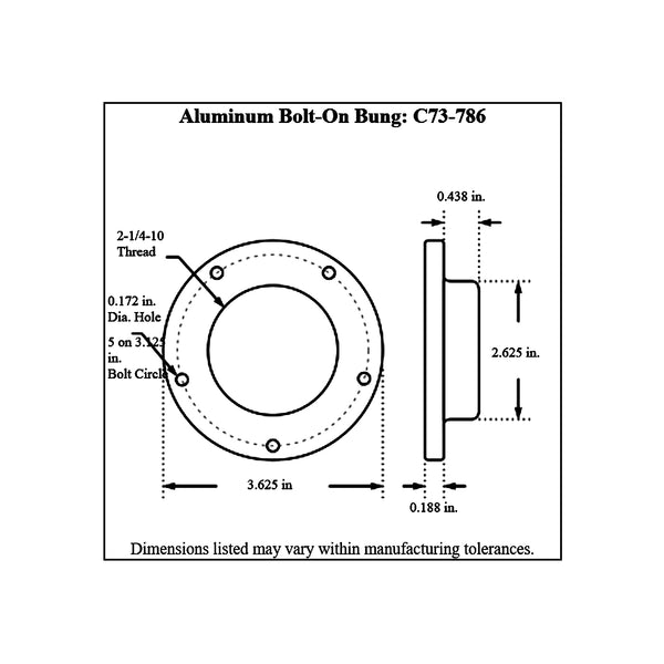 C73-777-B-2_Diagram_69799694-e17e-4dde-a4f4-ff728243c755 Easy Turn Fill Cap with Aluminum Bolt-On Bung 2-3 4 Inch with Lanyard Boss Blue