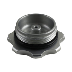 C73-779-B_5 Pro-werks Easy Turn Filler Cap with Aluminum Bolt-On Bung 2-3 4 Inch with Lanyard Boss Polished