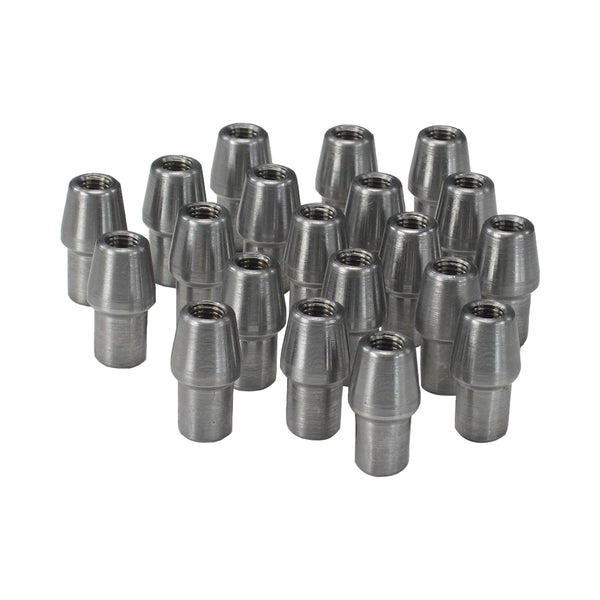 C73-806-20_1 3/8" OD X .058” Tube Size, Chromoly Steel 4130N Round Tube Adapter 10-32 Right Hand Bag of 20