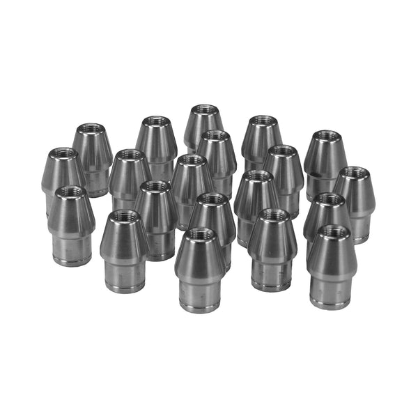 C73-871-20_1 7/8” OD X .083” Tube Size, Chromoly Steel 4130N Round Tube Adapter 3 8-24 Left Hand Bag of 20