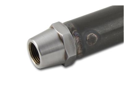 C73-889-H-2_4 1” OD X .058” Tube Size, Chromoly Steel 4130N Round Tube Adapter 1 2-20 Left Hand With Hex Each