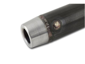 Pro-Werks 4130N chromoly tube adapter shown welded into a tube end, machined bore and weld bead visible