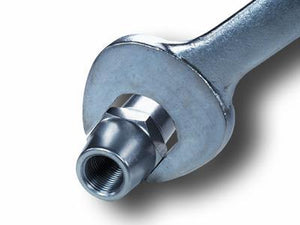 Pro-Werks 4130N chromoly clevis rod end, shown welded into a fabricated arm end with hex flat