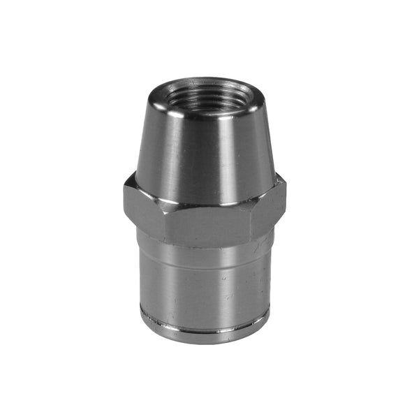 C73-951-H-2_1 1-3/8” OD X .095” Tube Size, Chromoly Steel 4130N Round Tube Adapter 3 4-16 Left Hand With Hex Each