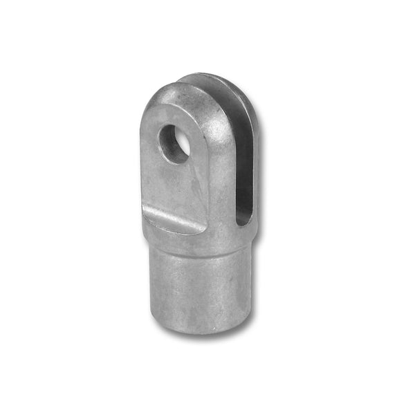 C73-988-2_1 Chromoly Weld In Slot Clevis, 4130N 1-1 8 in. x 0.058 Tubing: 3 16 in. Slot: 3 8 in. Hole Each