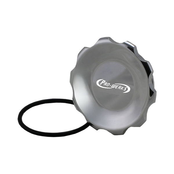 C74-784-LB_2 Easy Turn Fill Cap with O-Ring 4-1 4 Inch with Lanyard Boss Polished