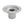 C74-792-POL_3 Aluminum Remote Mount Fill Cap Bung Recessed Remote Mount: 2 Inch Hose 2 Inch Polished