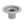 C74-792_3 Aluminum Remote Mount Fill Cap Bung Recessed Remote Mount: 2 Inch Hose 2 Inch Silver