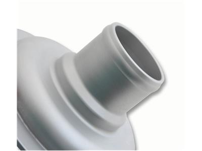 C74-794_2 Aluminum Remote Mount Fill Cap Bung Recessed Remote Mount: 2 Inch Hose 2-3 4 Inch Silver