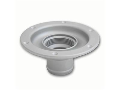 C74-794_3 Aluminum Remote Mount Fill Cap Bung Recessed Remote Mount: 2 Inch Hose 2-3 4 Inch Silver